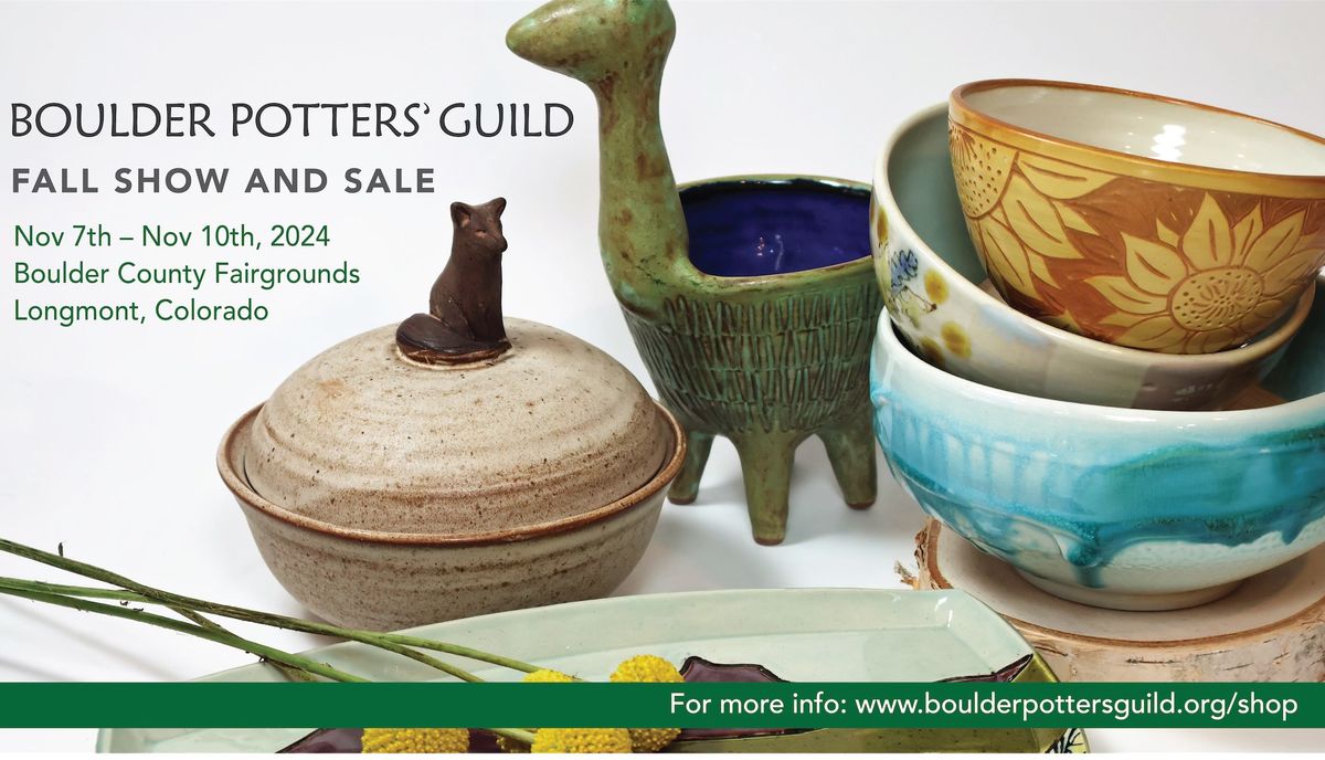 Boulder Potters' Guild: Fall Show and Sale