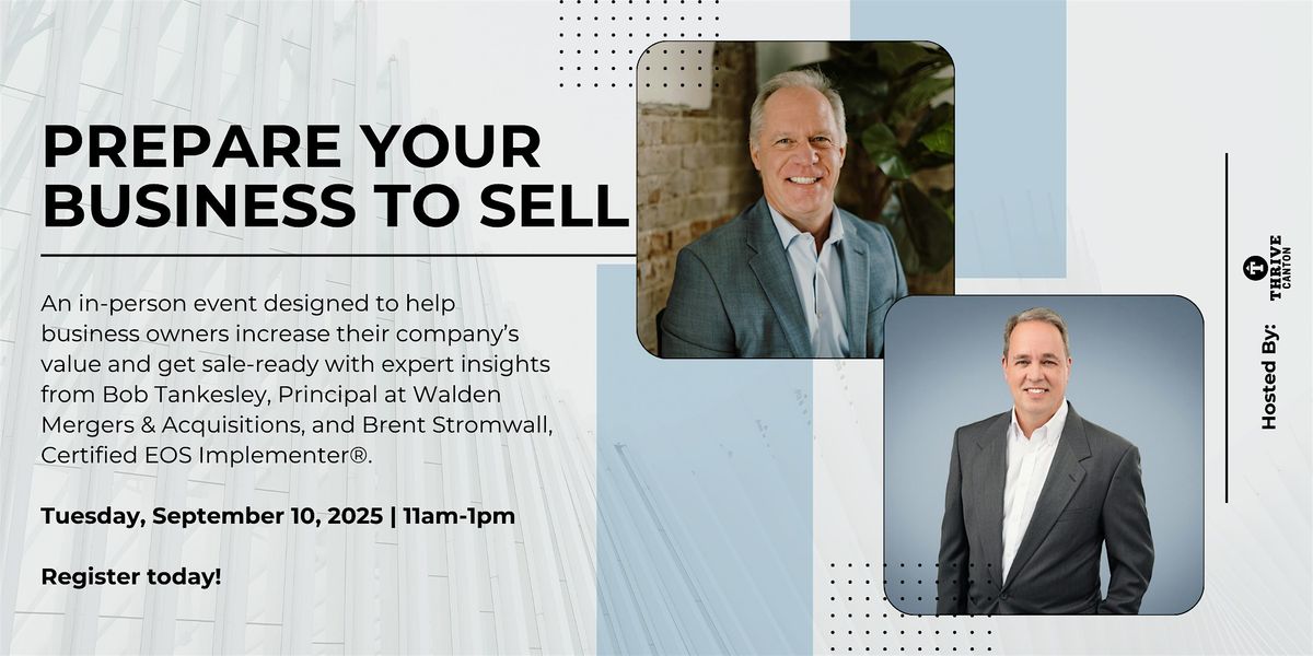 Prepare Your Business to Sell