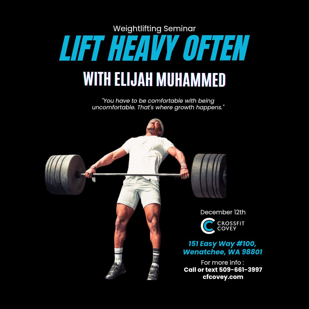 Weightlifting Seminar \ud83c\udfcb\ud83c\udfff Elijah Muhammad 