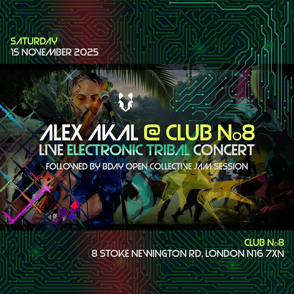Alex Akal @ Club No.8 - Electronic Tribal Set + Jam Session