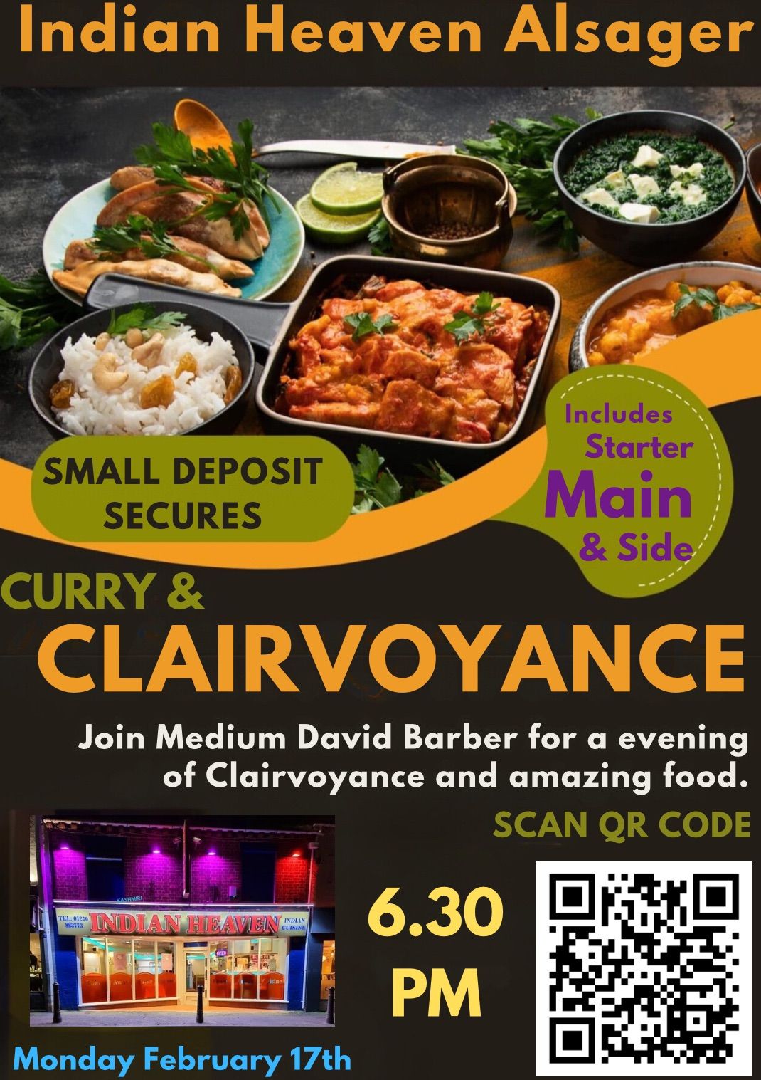 SSE CURRY & CLAIRVOYANCE AT INDIAN HEAVEN ALSAGER