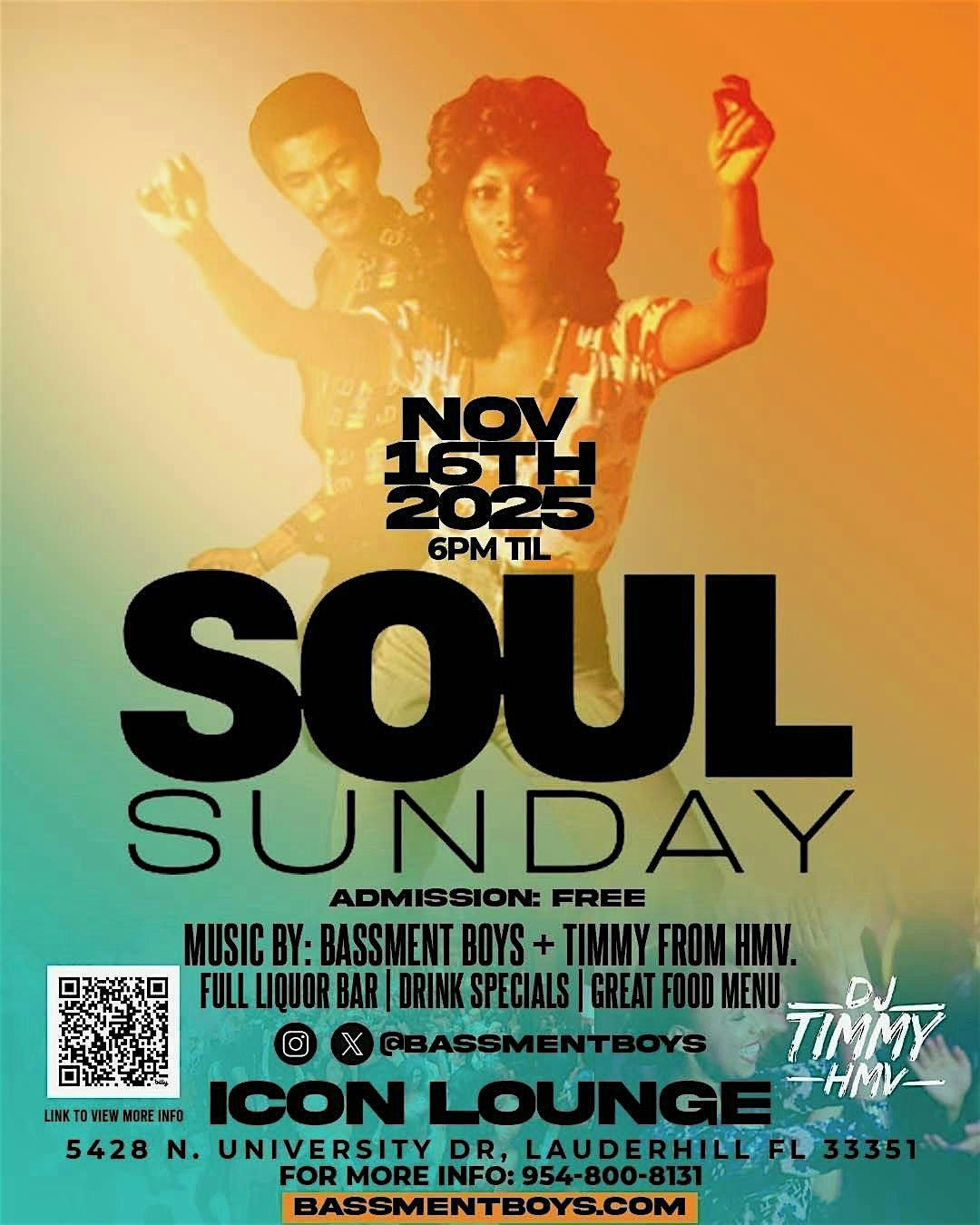 Soul Sunday Party - 11\/16\/2025 @6PM Til