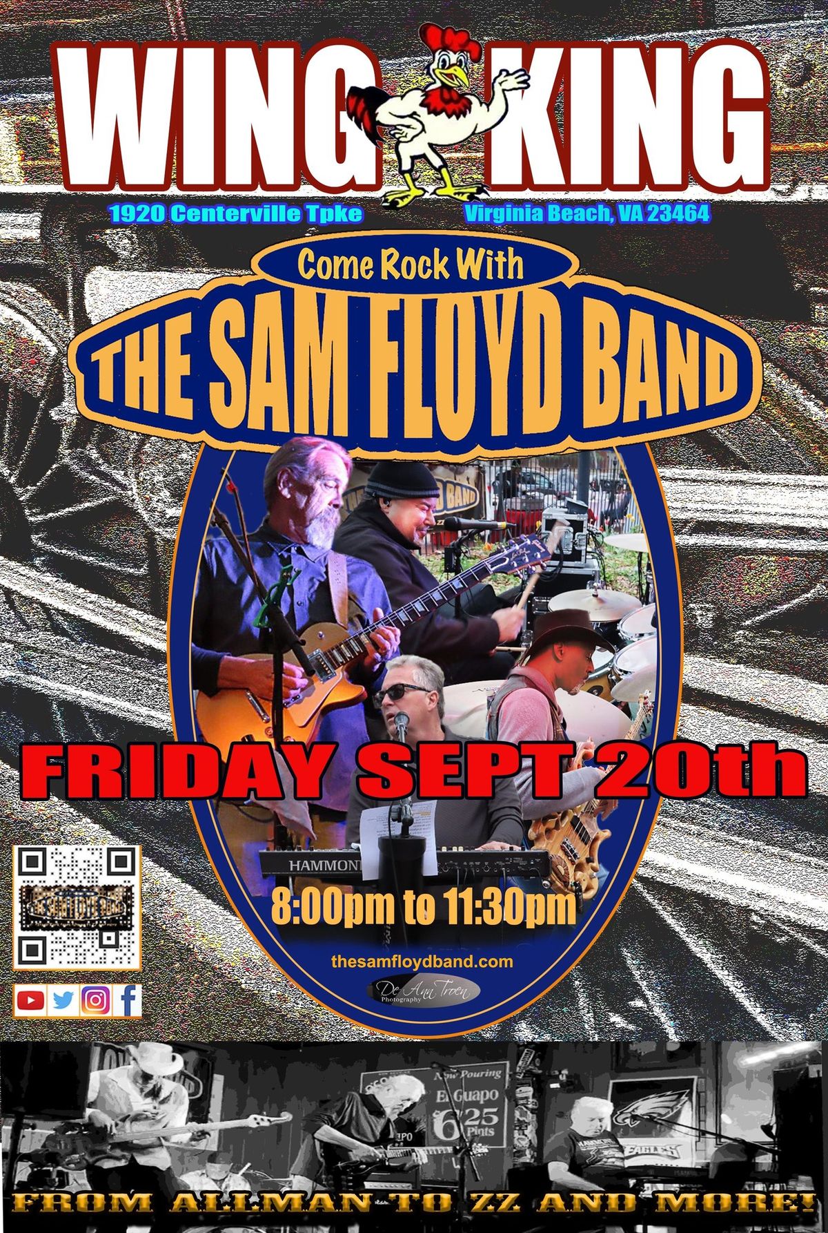 ?? The Sam Floyd Band is back at Wing King Kempsville ?