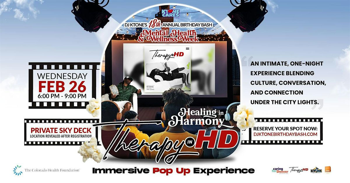 HEALING IN HARMONY: THERAPY IN HD IMMERSIVE POP UP EXPERIENCE