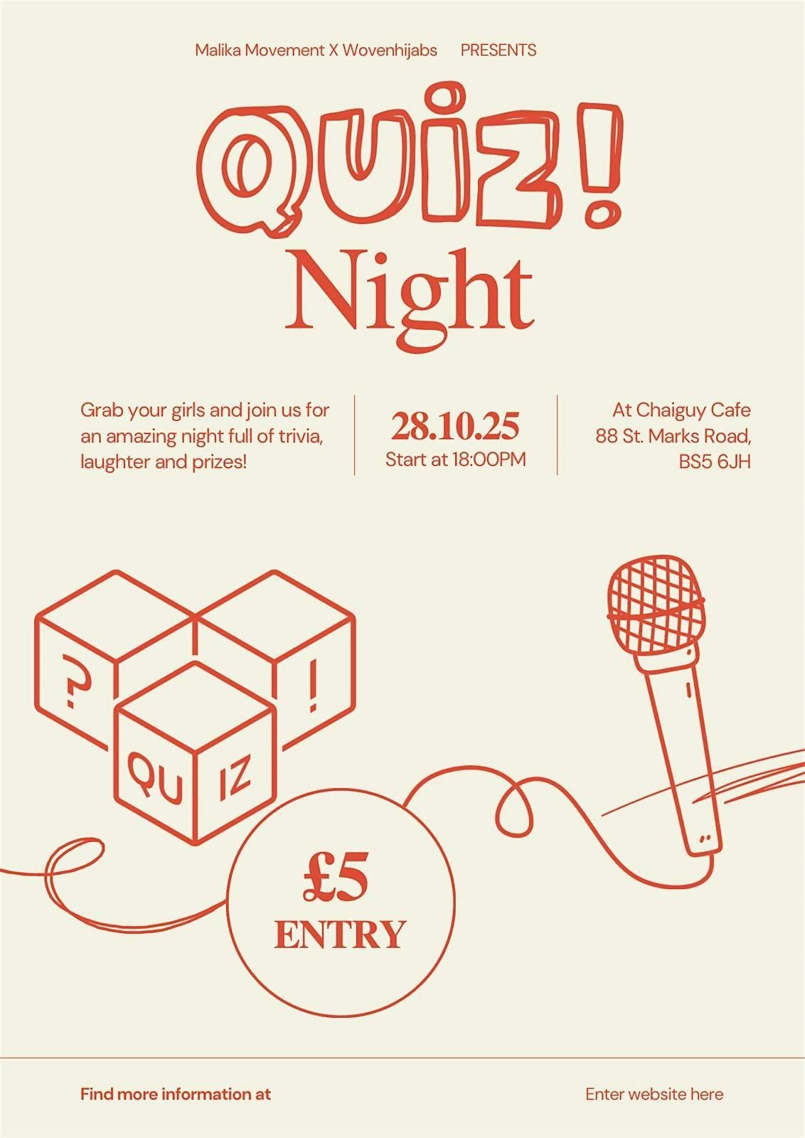 Quiz night with the girlies!