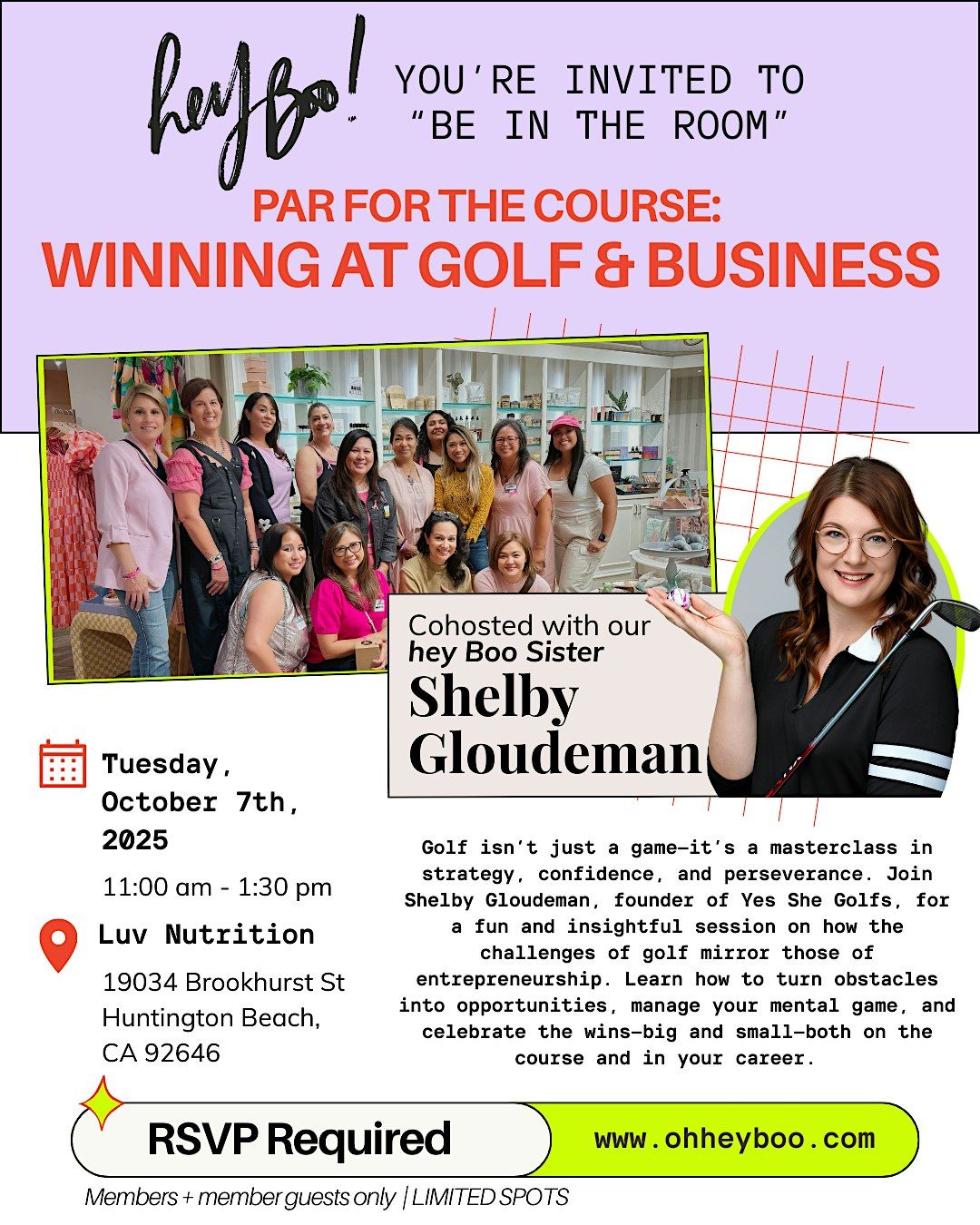 Orange County, CA - Be In The Room, Par for the Course: Winning at Golf & B