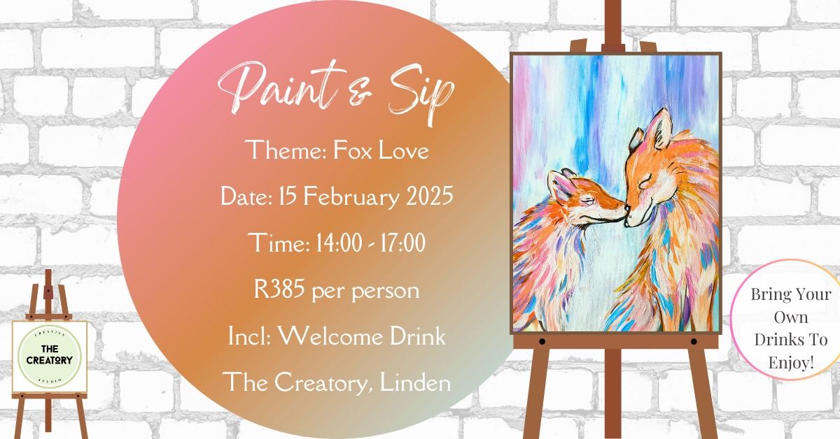 Paint & Sip: Fox Love