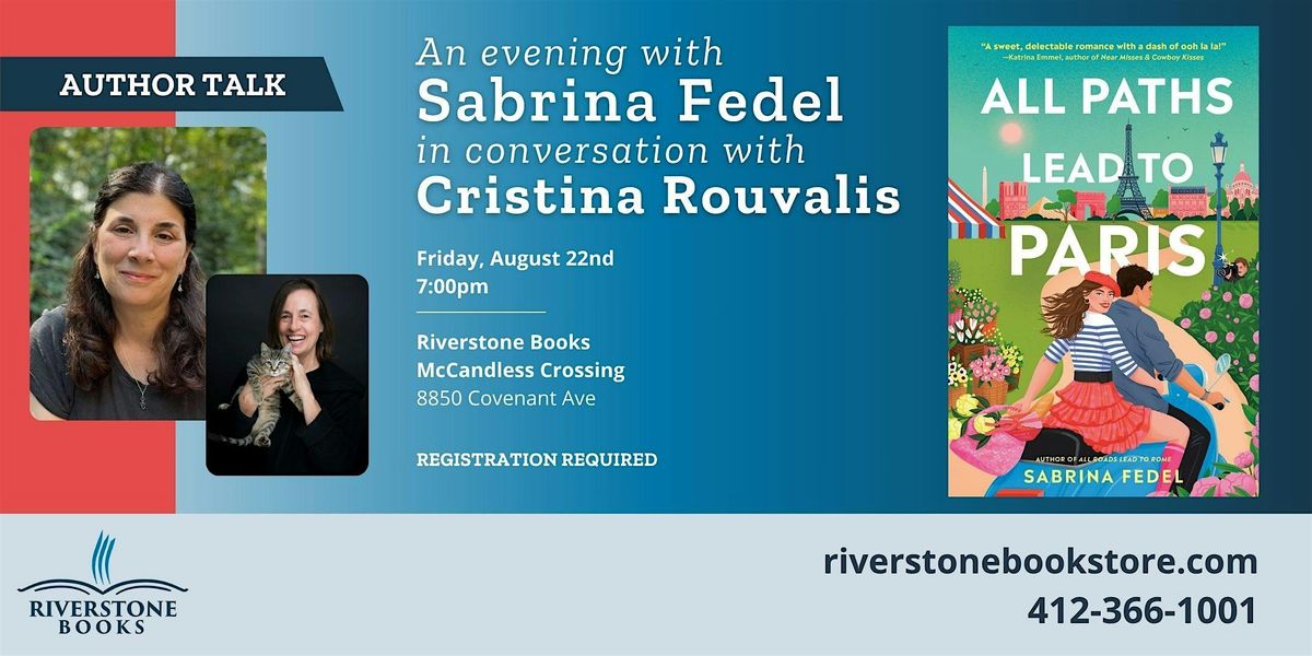 An Evening with Author Sabrina Fedel in Conversation with Cristina Rouvalis
