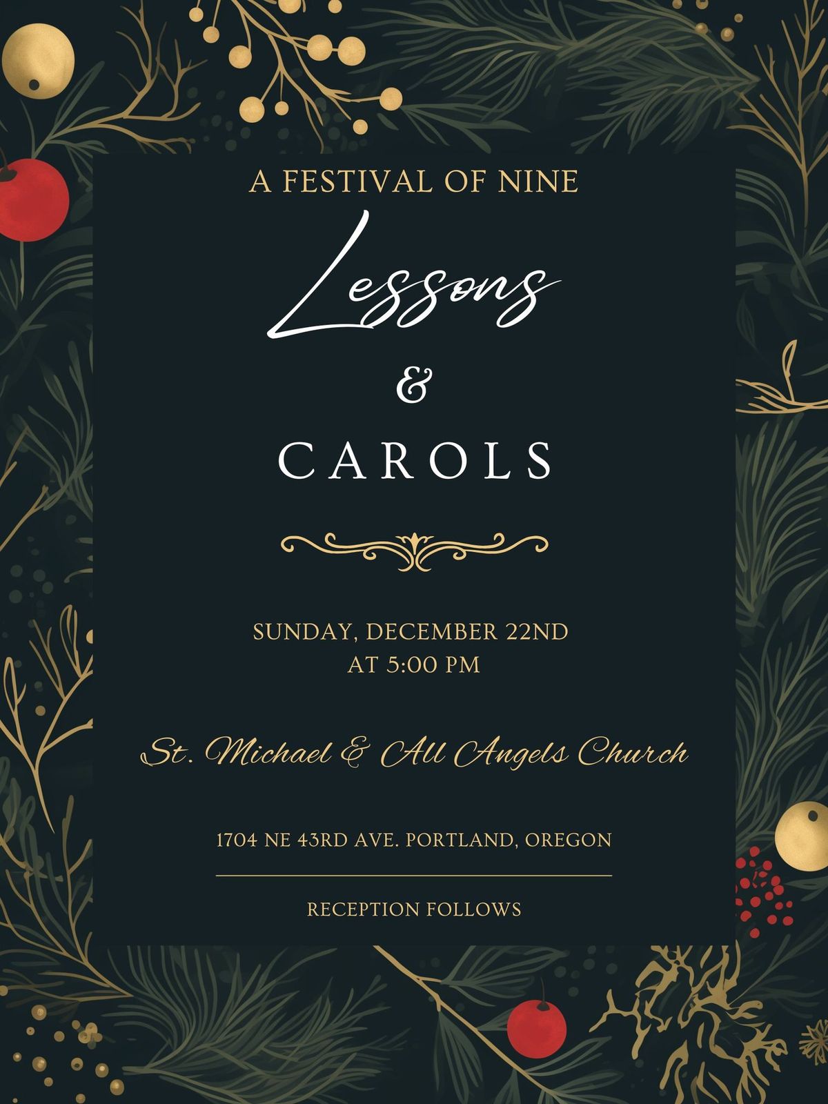 A Festival of Nine Lessons & Carols