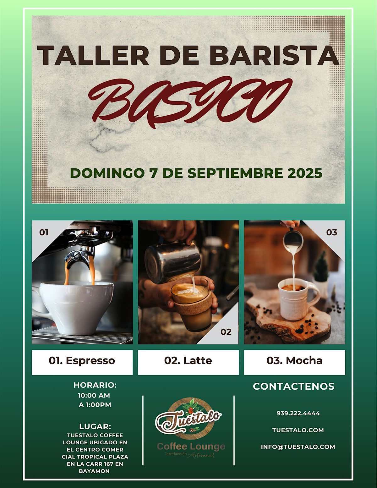Taller de Barista B\u00e1sico