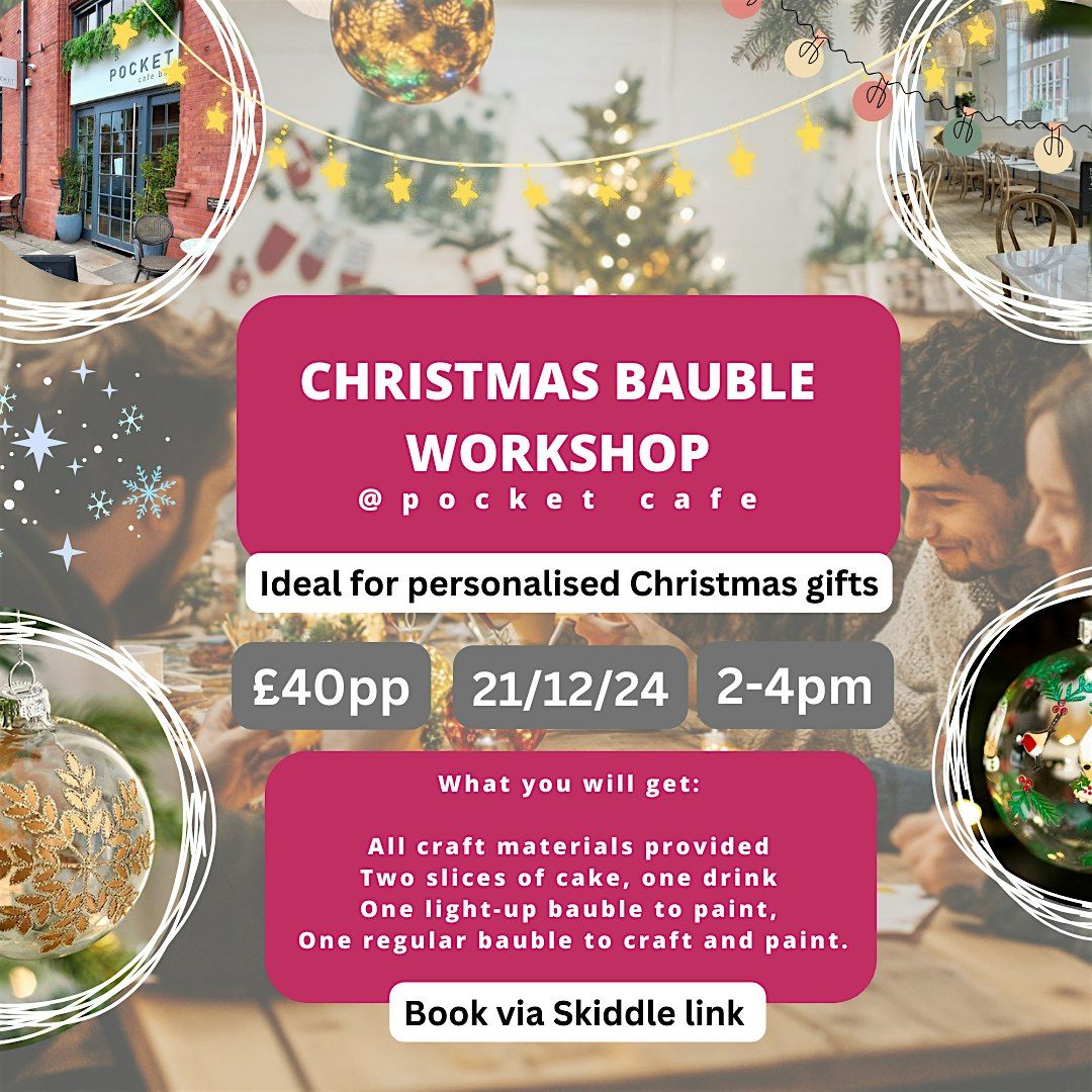 Christmas Baubles Wokshop!