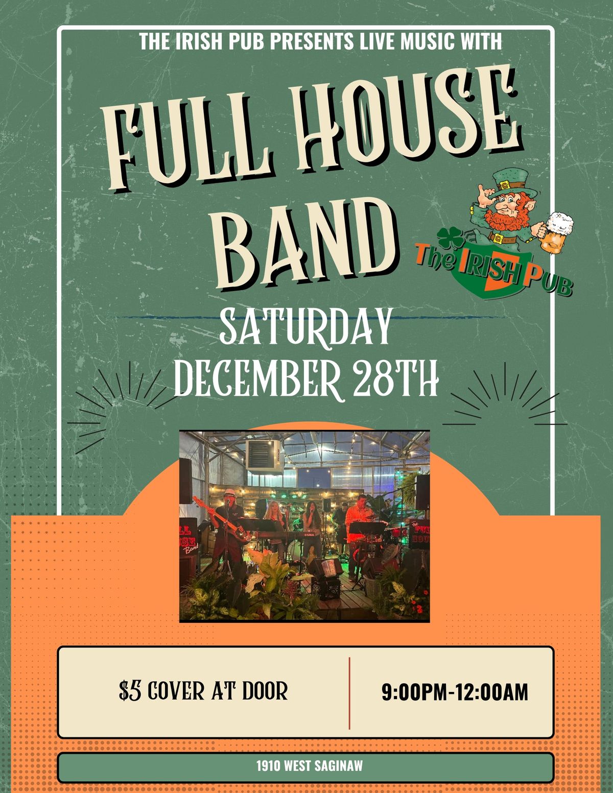 Full House Band At Irish Pub