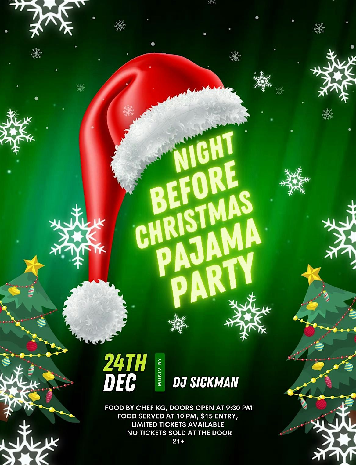 Night Before Christmas Pajama Party