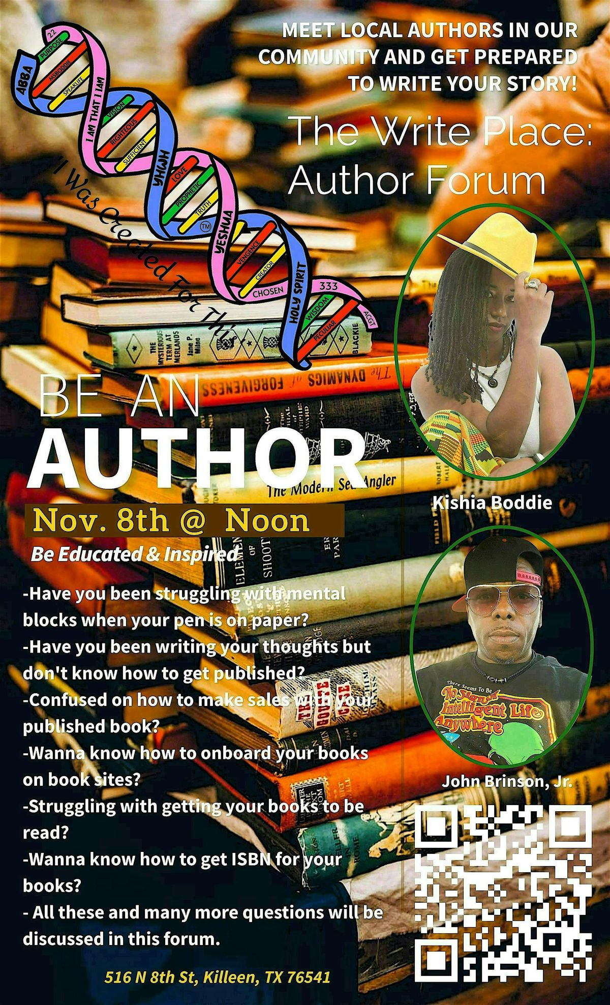MsBoddie SpeakLife hosts "The Write Place: Author Forum"