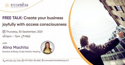 Free Talk: Create your business joyfully with access consciousness with Alina Machita