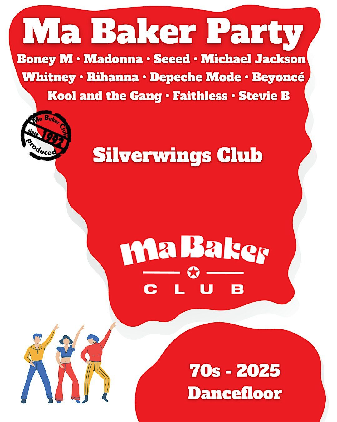 Ma Baker Party im Silverwings \u2605 80s 90s 00s 10s Disco RnB House Charts