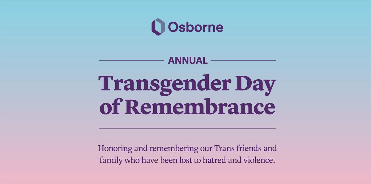 Osborne 2025 Transgender Day of Remembrance