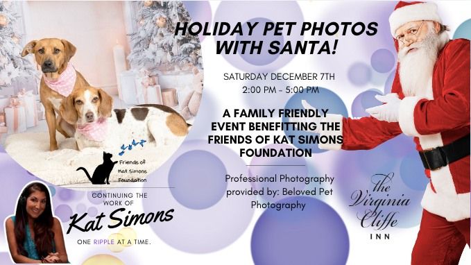 Holiday Pet Photos with Santa - Benefitting Friends of Kat Simons Foundation