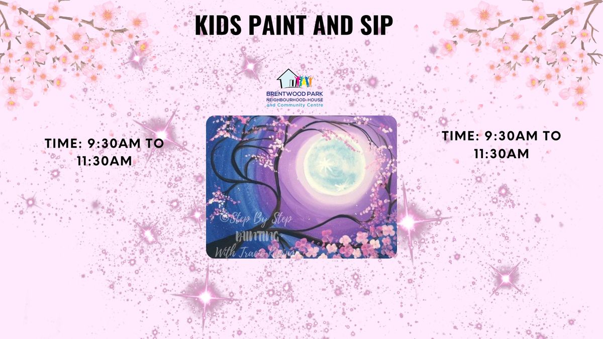 Kids Paint and Sip - Cherry Blossoms