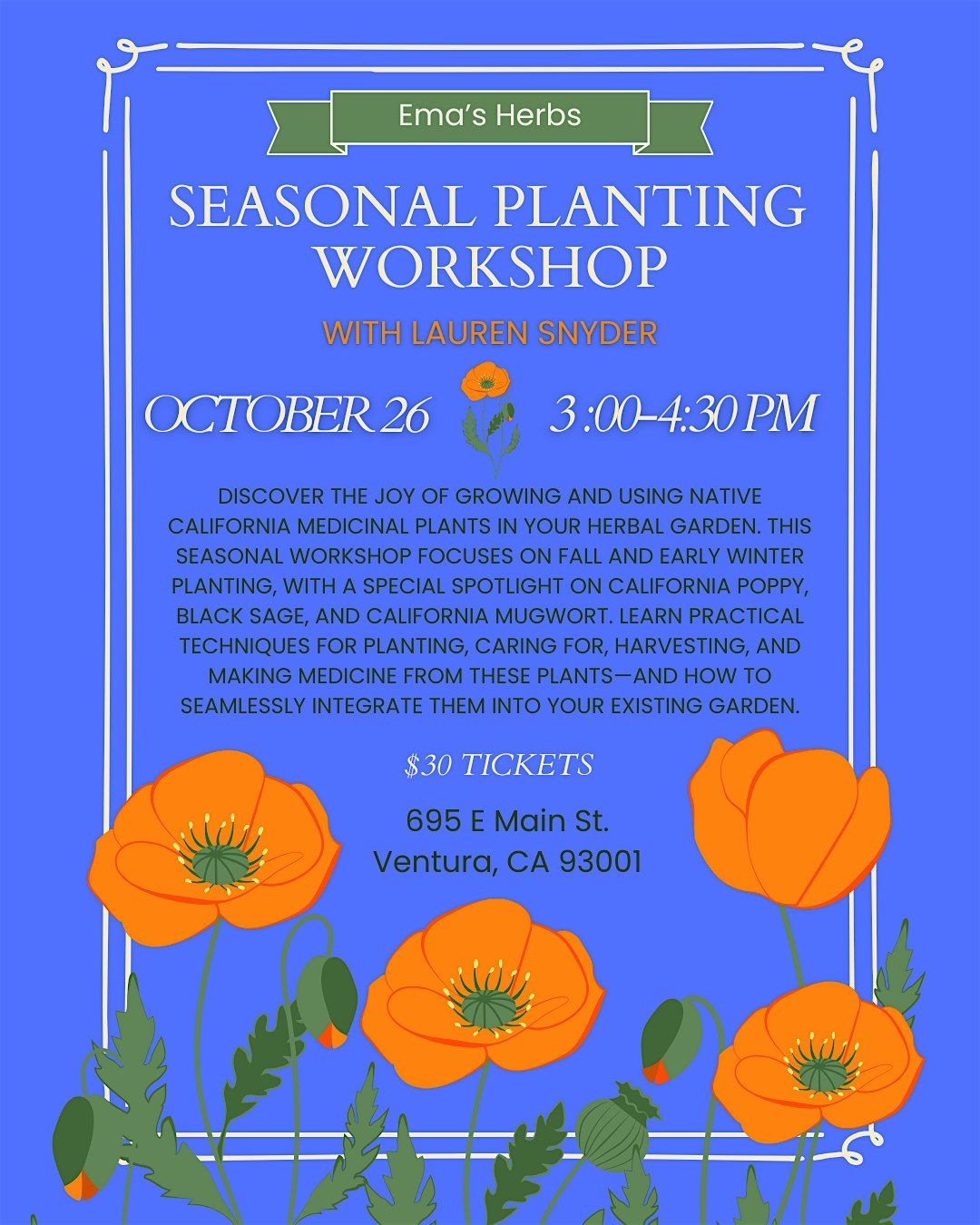 Seasonal Planting Workshop with Lauren Snyder