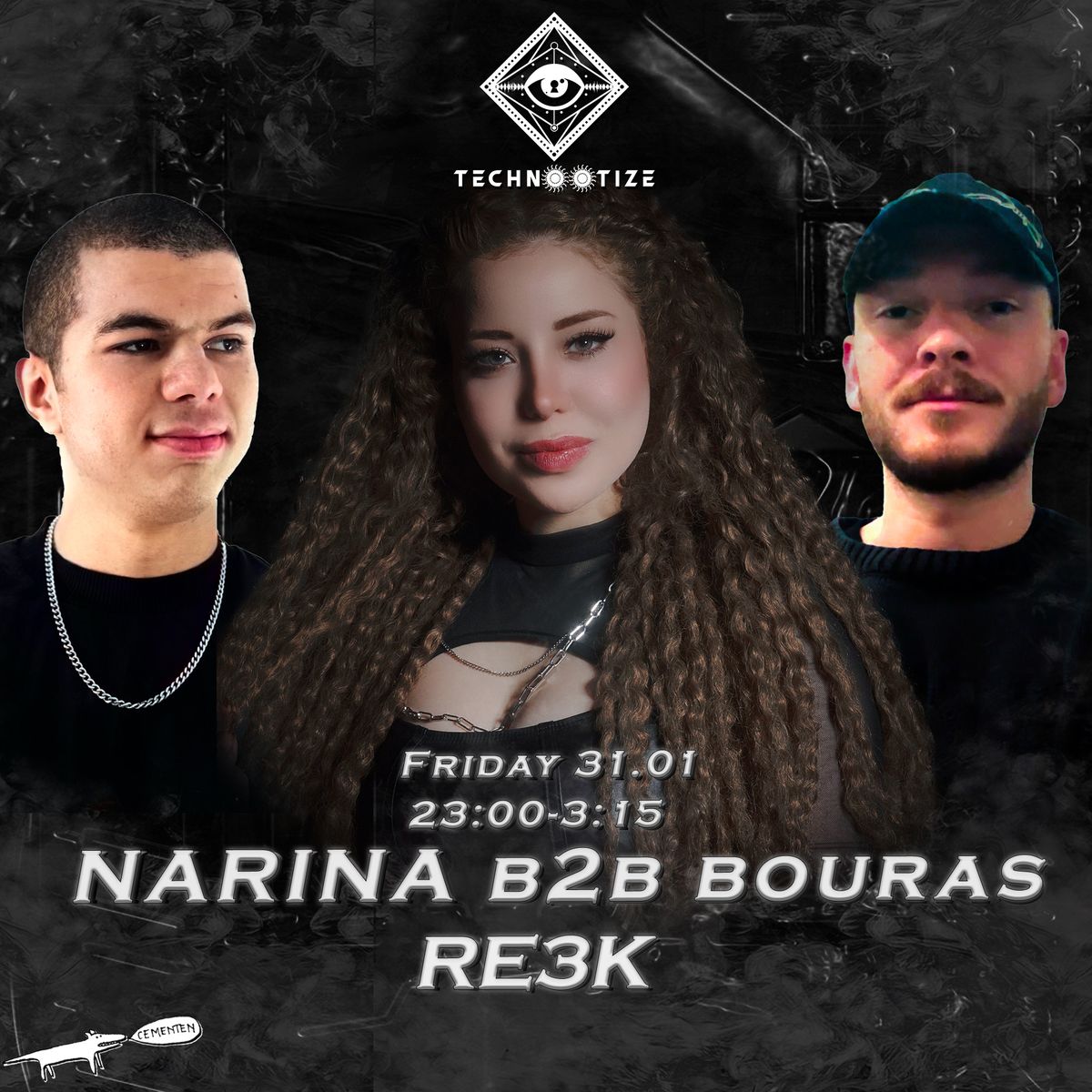 NARINA B2B BOURAS + support: RE3K \/\/ Cementen