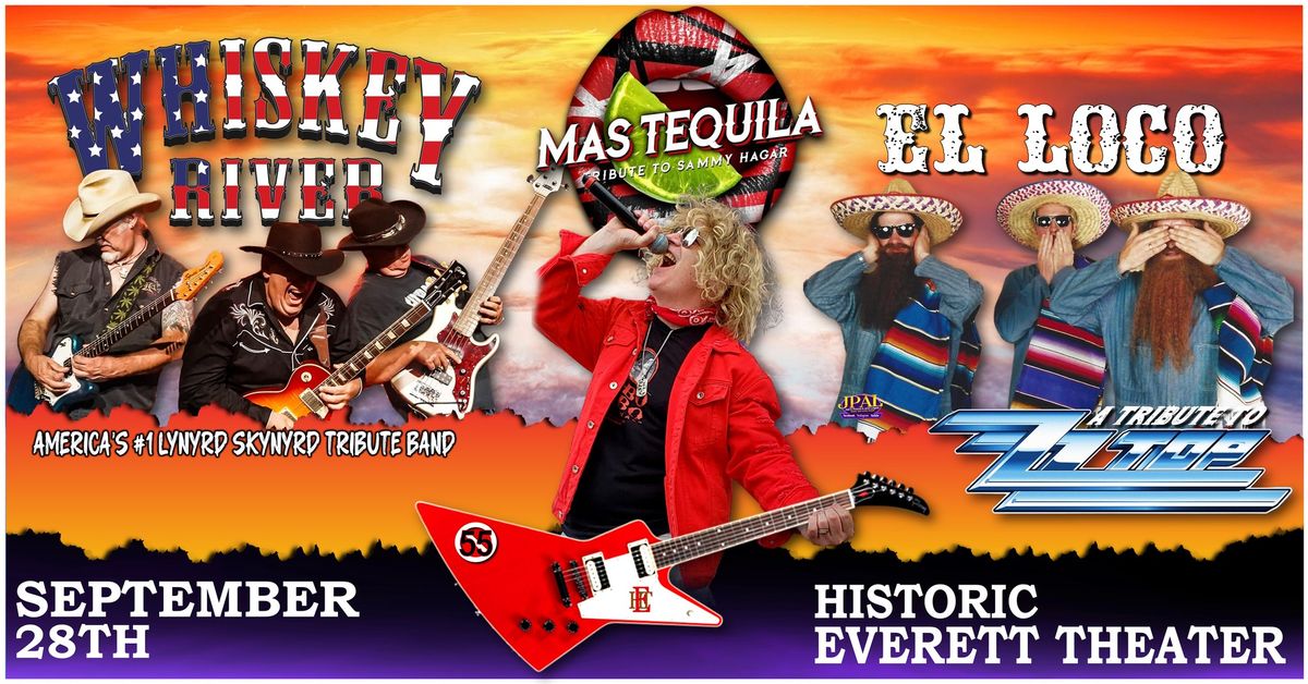 Whiskey River Tribute to Lynyrd Tribute with Mas Tequila and El Loco