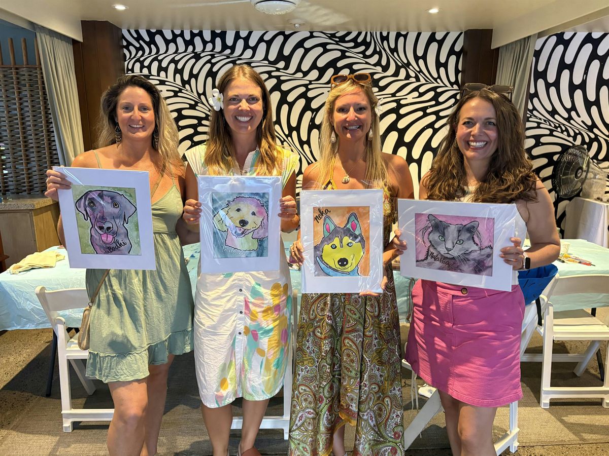Paint your Pet - Watercolor at the SurfJack