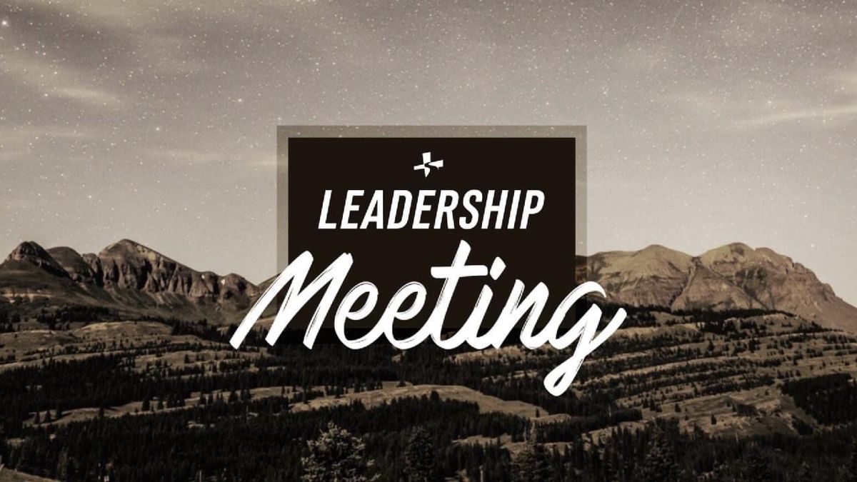 Leadership Meeting 