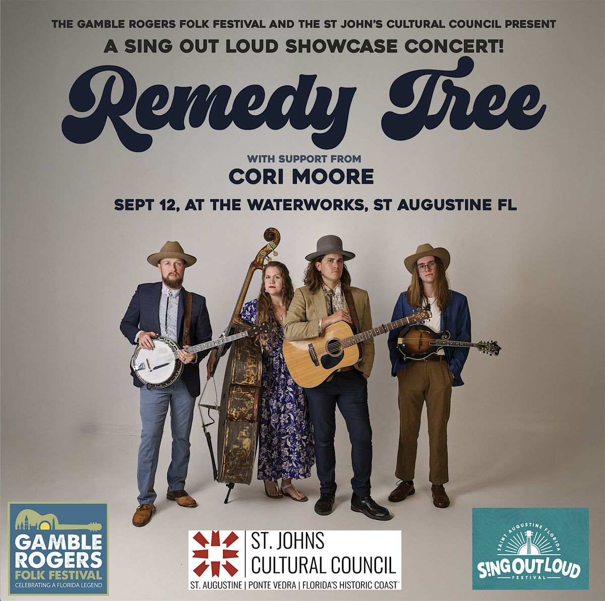 Sing Out Loud Showcase Concert with Remedy Tree and Cori Moore!