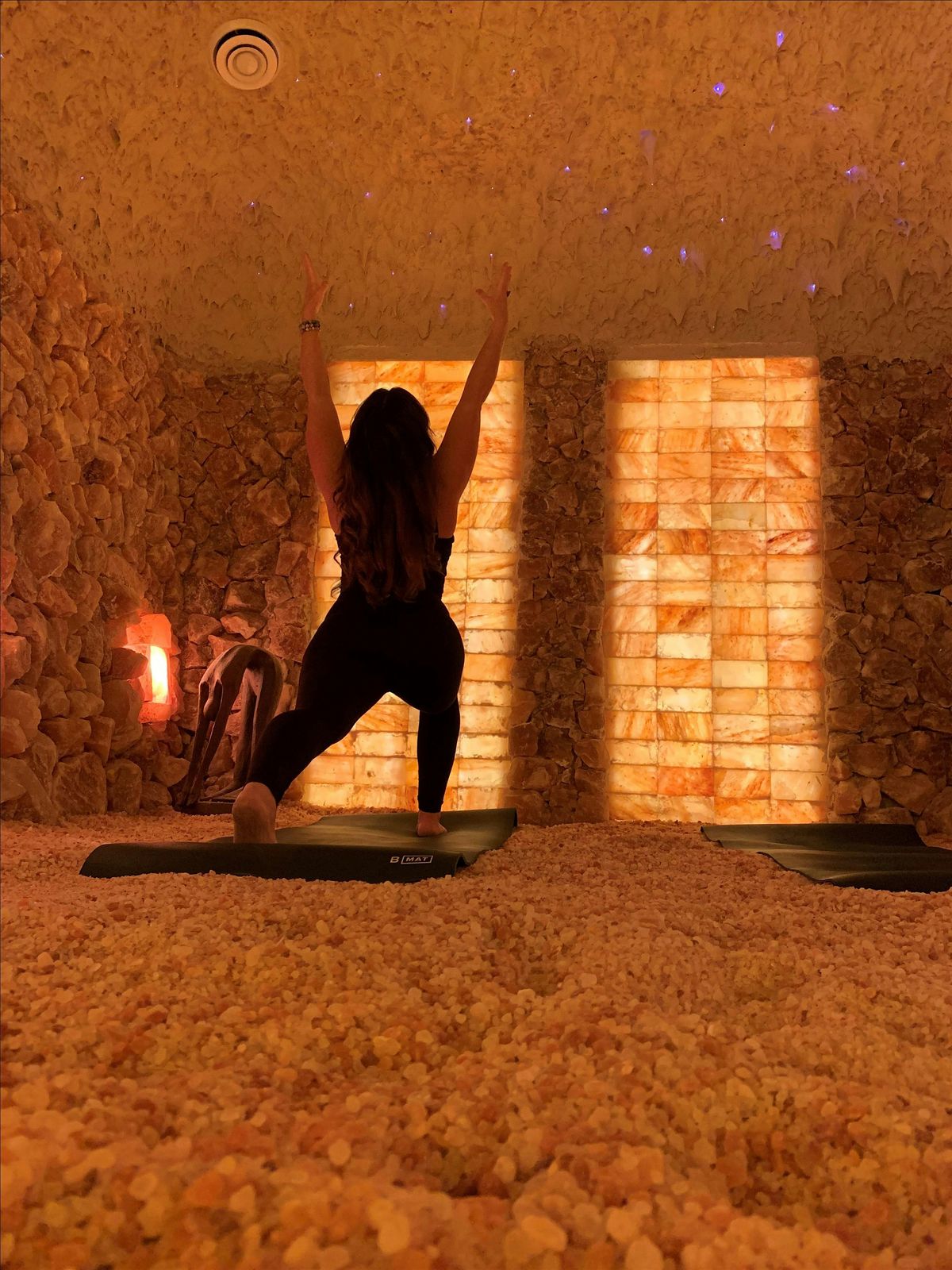 Yin Yoga & Breath In The Salt Cave At Room & Pillar!!