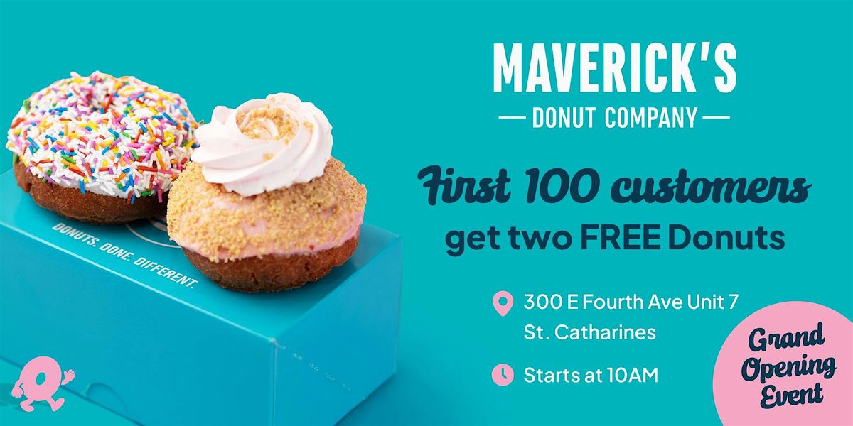 Maverick's Donut Company St. Catharines Grand Opening