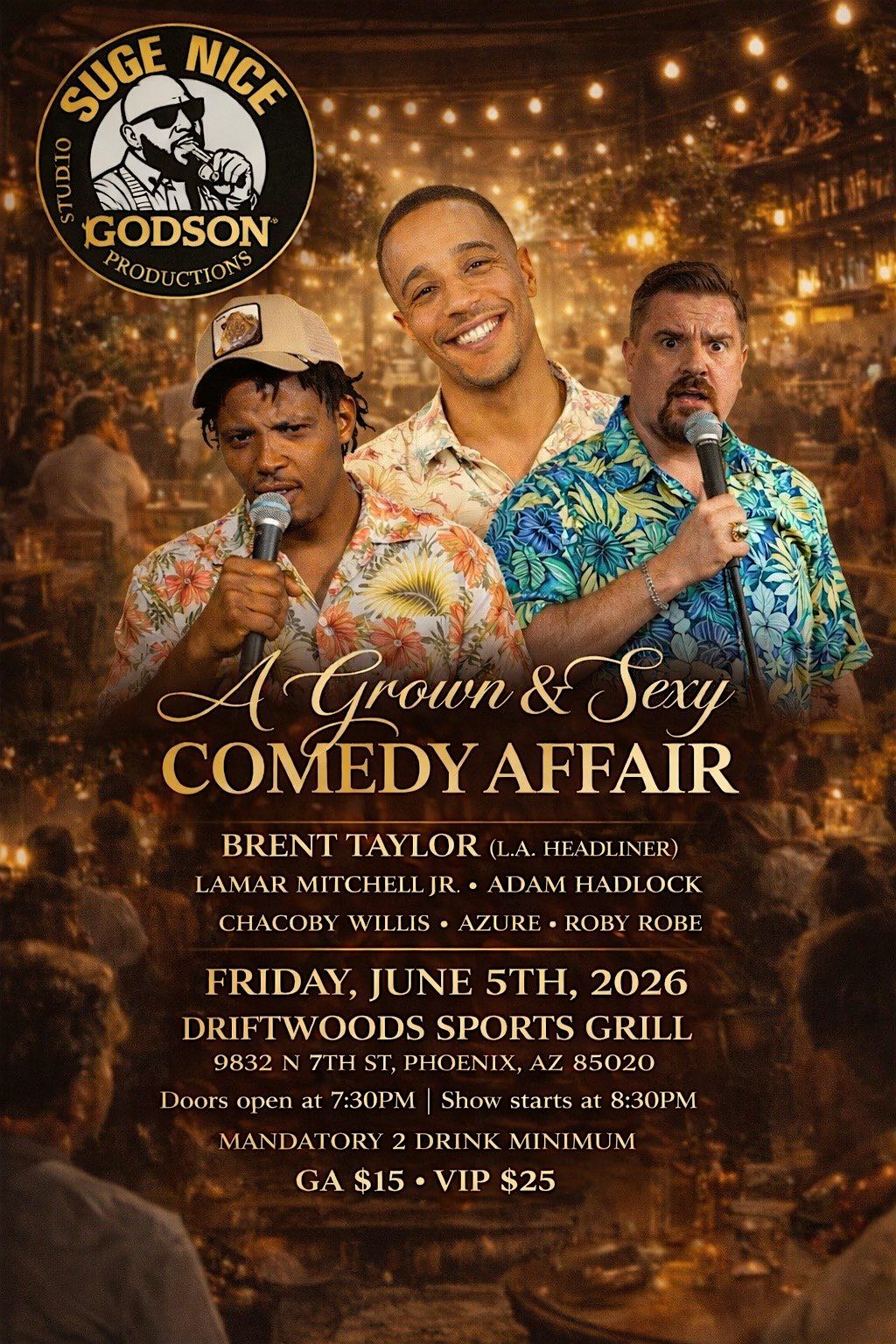 Suge Back Alley Underground Comedy #5 Summer nights edition.