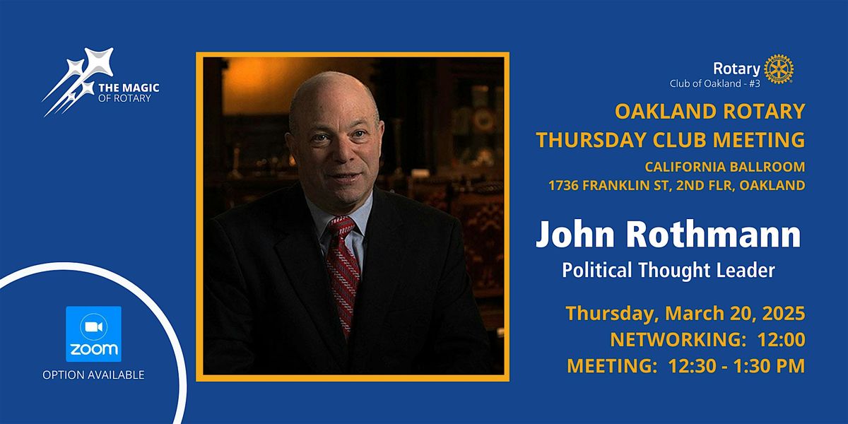 Join Us for an Engaging Talk with John Rothmann