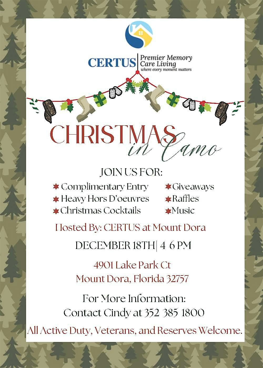 CERTUS at Mount Dora's Christmas in Camo