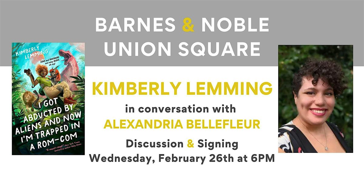 Kimberly Lemming discussion & signing at B&N Union Square