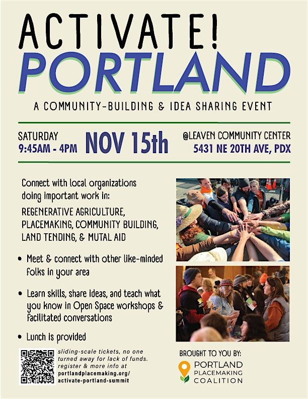 Activate Portland Community Summit Winter 2025