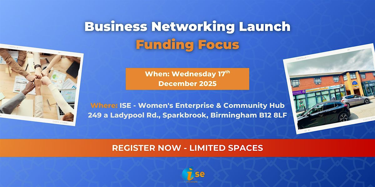 Business Networking & Funding Focus \u2013 December Meetup