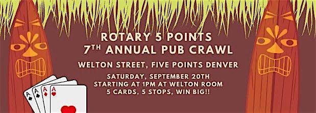 Rotary Club of Five Points RiNo Poker Pub Crawl
