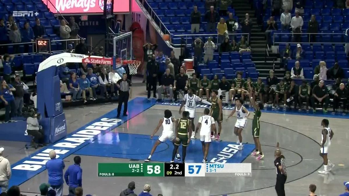 UAB Blazers at Middle Tennessee Blue Raiders Mens Basketball