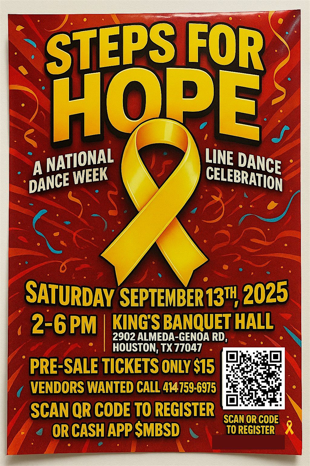 NATIONAL LINE DANCE WEEK CELEBRATION:STEPS FOR HOPE