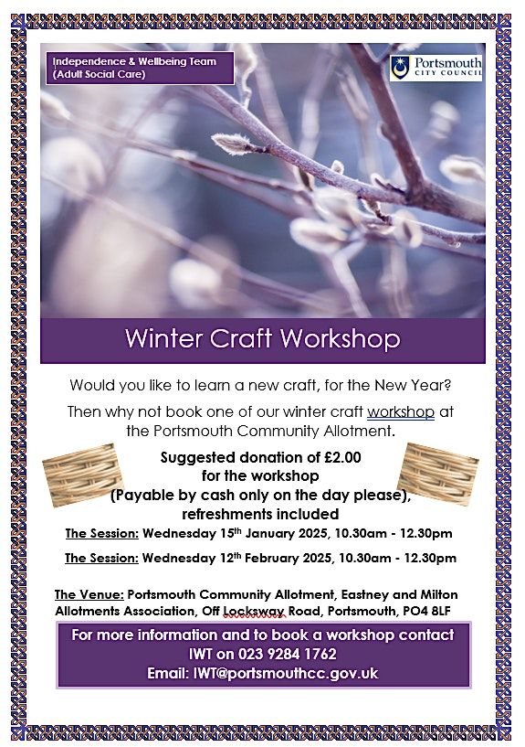 February Winter Craft Workshop