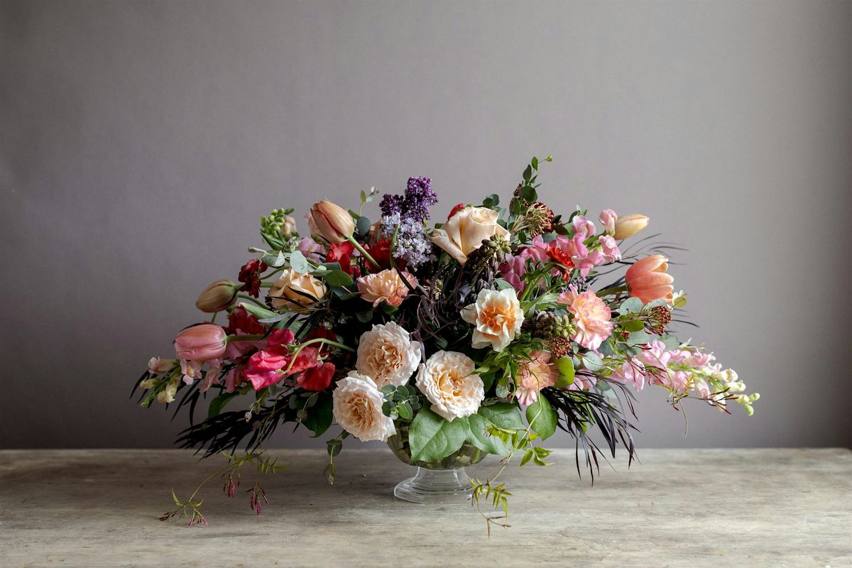 How to Create a Fresh Flower Compote Vase Arrangement