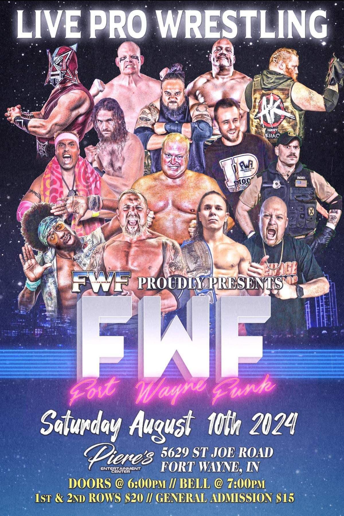 Funkdafied Wrestling Federation Presents Fort Wayne Funk! in Piere's Main Room