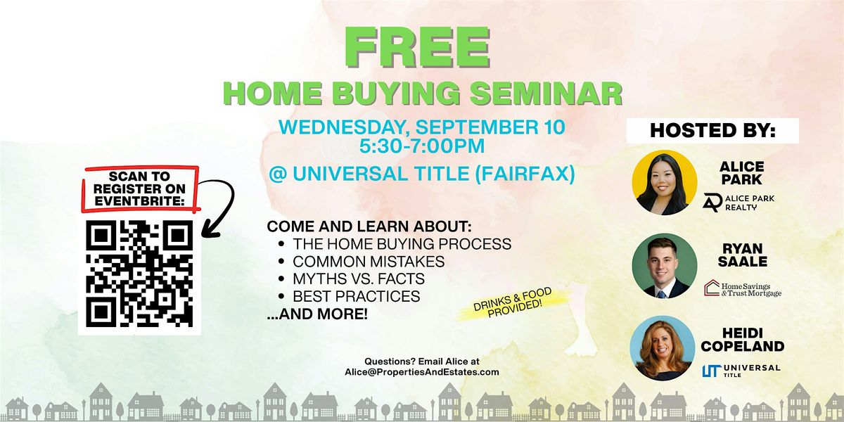 FREE Homebuying Seminar in Fairfax, VA