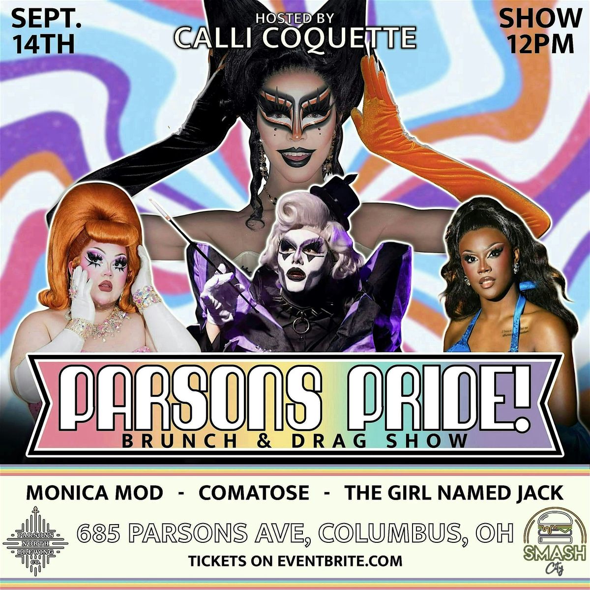 PARSONS PRIDE SEPTEMBER!  Brunch and Drag Show