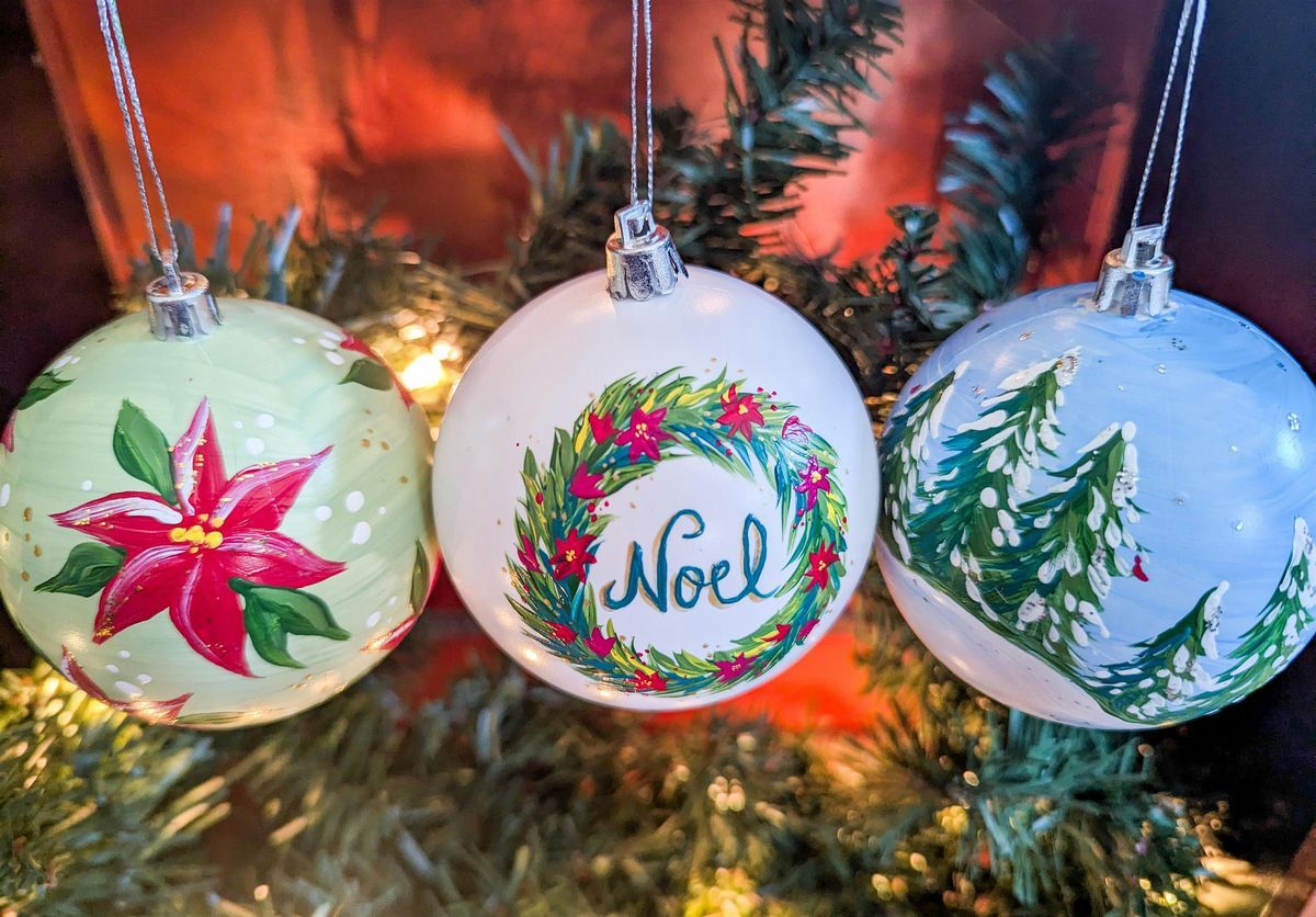 Ornament Paint and Sip at Mad Hatter