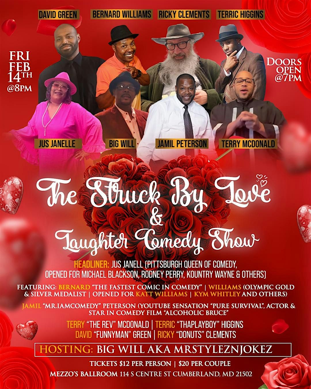 The Struck By Love & Laughter Comedy Show