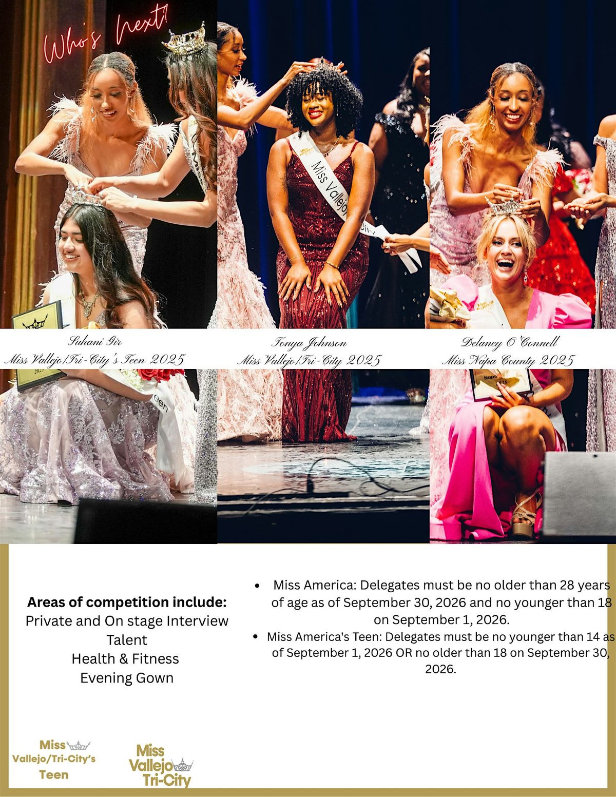 Miss Vallejo\/Tri-City and Miss Napa County Competition