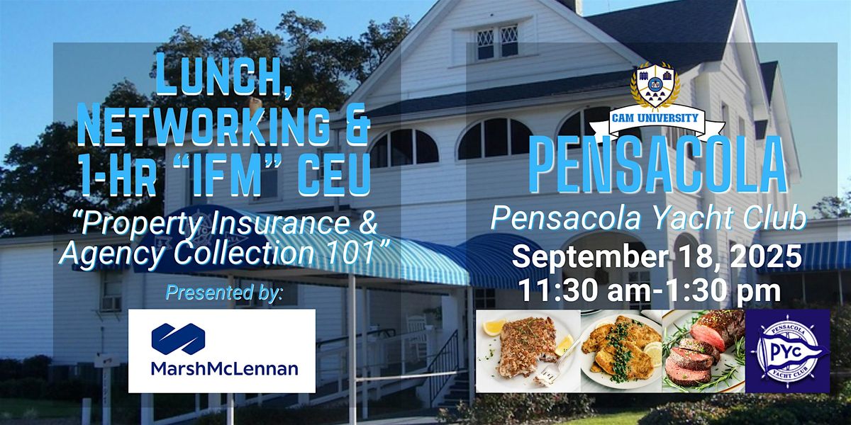 Pensacola Complimentary Lunch and 1-Hr CEU | Pensacola Yacht Club