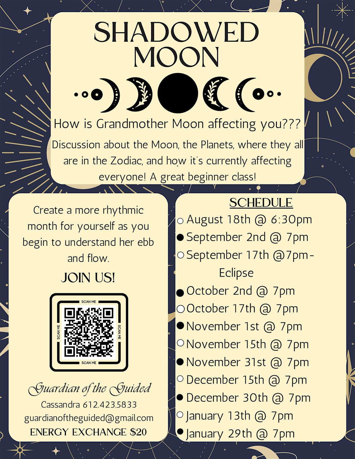 Shadowed Moon Astrology Gathering